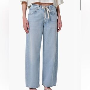 NWT Citizens of Humanity Brynn drawstring waist wide leg jean size 28
